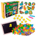 Настольная магнитная доска 2 в 1 Vladi Toys VT5411-17 M с цифрами, буквами и мелками (VT5411-17-RT)