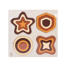 Деревянная игрушка Геометрика MD 0743B, размер 22,5х22,5 см