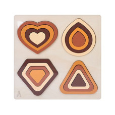 Деревянная игрушка Геометрика MD 0743A, размер 22,5х22,5 см