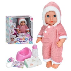 Детская игрушка Пупс YL2530R-E-DM-UA 30 см, пьет, звуковые эффекты, аксессуары в наборе