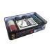 Настольная игра Покер HQ J02070 в металлической коробке 19х12 см Разноцветный (J02070P-RT)