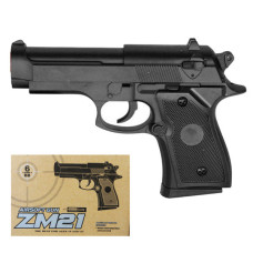 Детский пистолет Cyma ZM21 металлический 22 см металлический Черный (ZM21-RT)