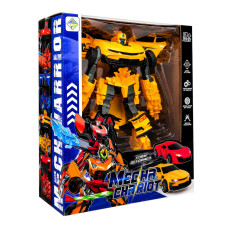 Детская игрушка Трансформер HY-3344(Yellow) робот 18 см+машина Детская игрушка Трансформер HY-3344(Yellow) робот 18 см+машина