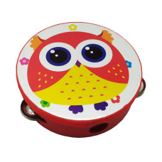 Деревянная игрушка Бубен MD 0367-19-30 диаметр 15 см Сова Деревянная игрушка Бубен MD 0367-19-30 диаметр 15 см Сова