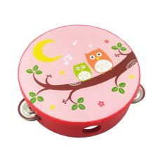 Деревянная игрушка Бубен MD 0367-19-30 диаметр 15 см Совы на ветке Деревянная игрушка Бубен MD 0367-19-30 диаметр 15 см Совы на ветке