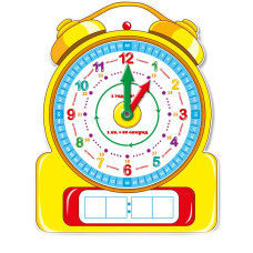 Игрушка для малышей ZIRKA Учебный часы развивающие Разноцветный (66289-RT)