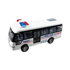 Детский инерционный автобус YM-9906F(White) 19х6,5х8 см Детский инерционный автобус YM-9906F(White) 19х6,5х8 см