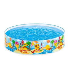 Каркасный детский бассейн Утиный Риф 58477NP 122х25 см, 218 л