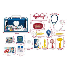 Игровой набор доктора в чемодане XinLeTong 8812-1 D с аксессуарами Синий (8812-1 Blue-RT)