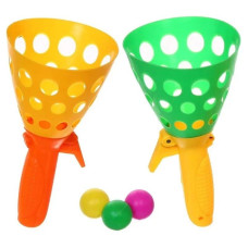 Игра поймай шарик с ракетами Metr+ CEL1203047 C, 3 мячика, Зелено-желтый (CEL1203047 Green-Yellow-RT)