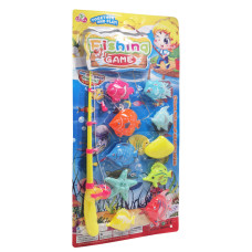 Детский игровой набор Рыбалка на магните 3016(Yellow) 1 удочка, 10 рыбок