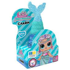 Игрушка-антистресс слайм Русалка Голубая L.O.L. Surprise! LOL80196 с браслетом
