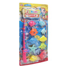 Детский игровой набор Рыбалка на магните 3016(Pink) 1 удочка, 10 рыбок