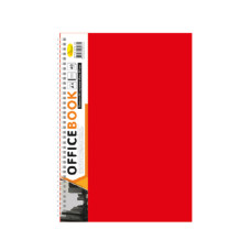 Блокнот А4 Б-БП4-40, 40 листов, пружина сбоку (Красный)