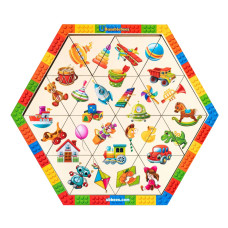 Деревянный пазл-вкладыш 