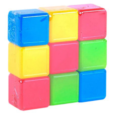 Детские пластиковые кубики 05061, в наборе 9 штук Детские пластиковые кубики 05061, в наборе 9 штук