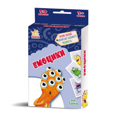 Развивающая детская карточная игра «Эмоцики» 1390004, 50 карточек