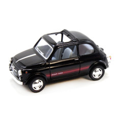 Коллекционная игрушечная модель FIAT 500 KT5004W инерционная (Черный)