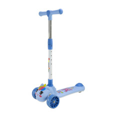 Детский самокат 3-х колесный SC2619(Blue) колеса PU, с музыкой и светом Детский самокат 3-х колесный SC2619(Blue) колеса PU, с музыкой и светом