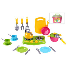 Игровой набор Технок детская посуда и аксессуары 23 предмета Разноцветный (2407TXK-RT)