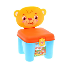 Детский конструктор для малышей (46 деталей) 3166A в чемодане-стульчике (Мишка)