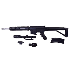 Автомат игрушечный CYMA P.136 пластик скорость вылета пульки 100 м/с 71 см Черный (P.136-RT)