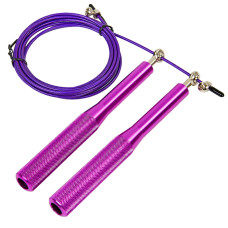 Скоростная регулируемая скакалка MS 3407(Violet) 290 см Скоростная регулируемая скакалка MS 3407(Violet) 290 см