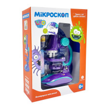 Детский микроскоп SK 0006(Violet) свет, 19,5 см, 2 пробирки, стекло Детский микроскоп SK 0006(Violet) свет, 19,5 см, 2 пробирки, стекло