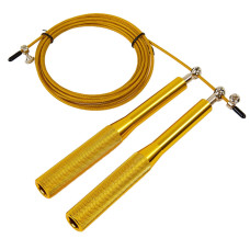 Скоростная регулируемая скакалка MS 3407(Yellow) 290 см Скоростная регулируемая скакалка MS 3407(Yellow) 290 см