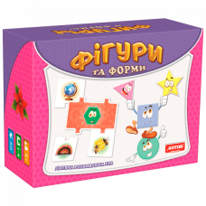 Детская настольная игра Artos Games Фигуры и формы 50 элементов Разноцветный (0581-RT)