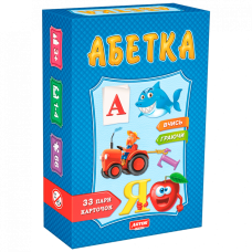 Детская настольная игра Artos Games Азбука 66 карточек Разноцветный (0529-RT)