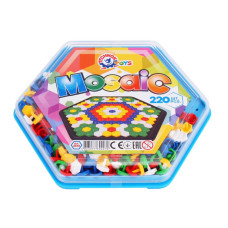 Развивающая игрушка для самых маленьких Технок Мозаика 220 элементов пластик Разноцветный (2070TXK-RT)