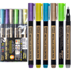 Набор фломастеров METALLIC MP3002/3005, 6 цветов