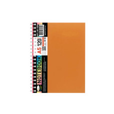 Блокнот А5 АП-1509(Orange) 120 листов, пружина сбоку Блокнот А5 АП-1509(Orange) 120 листов, пружина сбоку