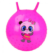 Мяч для фитнеса детский Metr+ CB4503 P с рожками, Розовый (CB4503 Pink-RT)