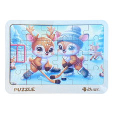 Новогодний пазл-вкладыш 