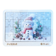 Новогодний пазл-вкладыш 