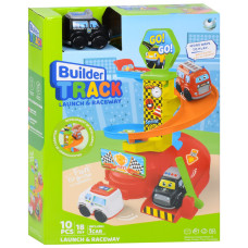 Детский игровой гараж-автотрек 099-1(Black) машинка 7,5 см, 10 деталей