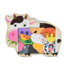 Детский деревяный пазл-вкладыш 