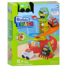 Детский игровой гараж-автотрек 099-1(Green) машинка 7,5 см, 10 деталей