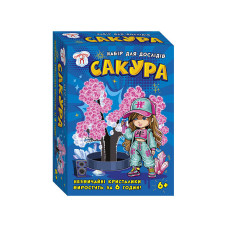 Набор для экспериментов Сакура в кристаллах 10114179 картонная основа