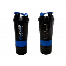 Шейкер спортивный Spider EF-7200-BL 0,5 л, Черно-синий