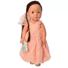 Кукла для девочек в платье M 5413-16-2 интерактивная (Pink)