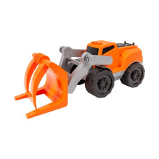 Детская автомодель Погрузчик ТехноК 8577TXK с манипулятором (Оранжевый)