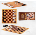 Настольная игра шахматы, шашки, нарды S0003, 3в1